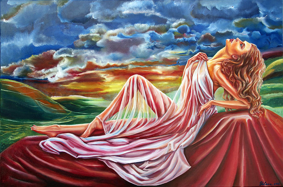 Dreamgirl  Painting by Yelena Rubin