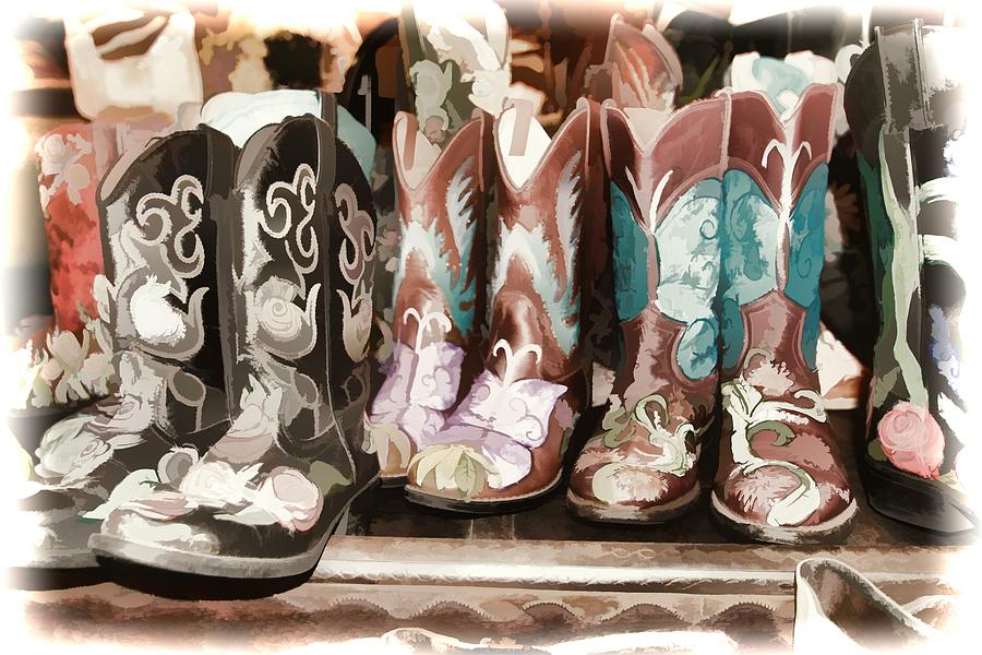 Boot Digital Art - Dreaming About Boots by Audreen Gieger