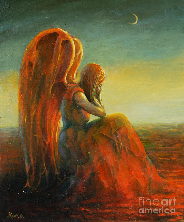 Dreaming Angel Painting