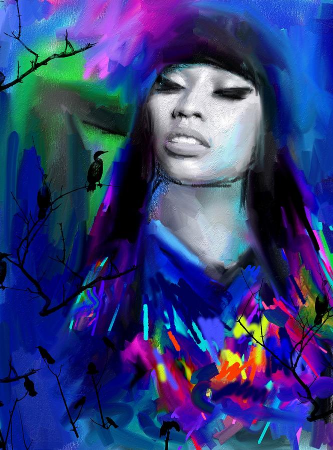 Nicki Minaj Painting by Bogdan Floridana Oana