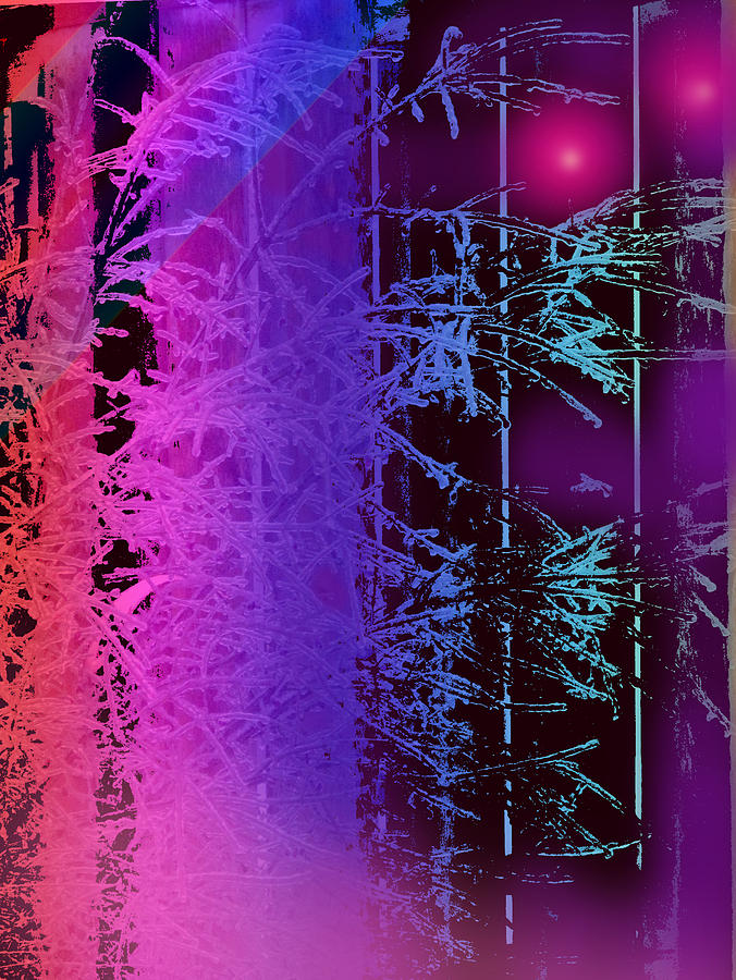 Abstract Digital Art - Dreaming In Purple by Ian  MacDonald