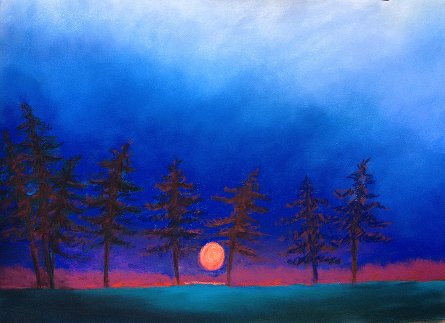 Almost Night Painting by Karin Eisermann