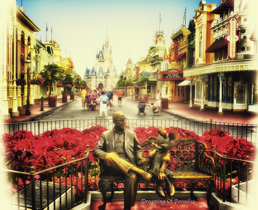 Castle Photograph - Dreaming Of Paradise Walt Disney World by Thomas Woolworth