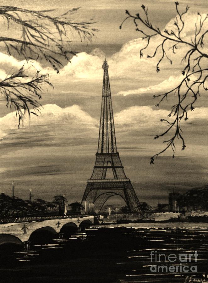 Dreaming of Paris Painting by Brigitte Emme