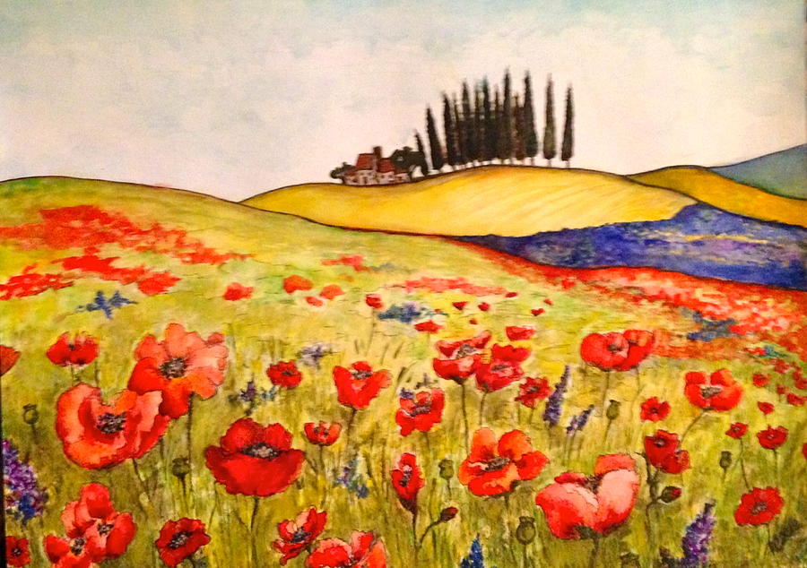 Dreaming of Tuscany Painting by Rae Chichilnitsky