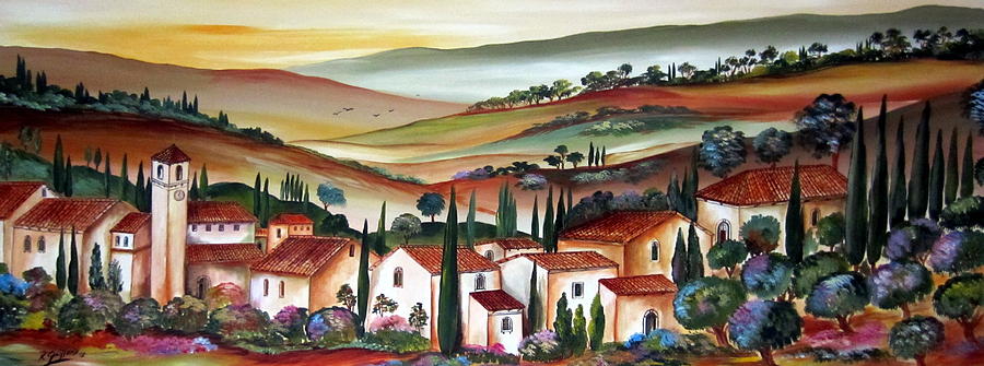 dreaming of Tuscany Painting by Roberto Gagliardi