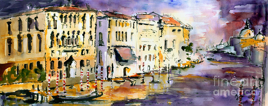Dreaming of Venice Canale Grande Painting by Ginette Callaway