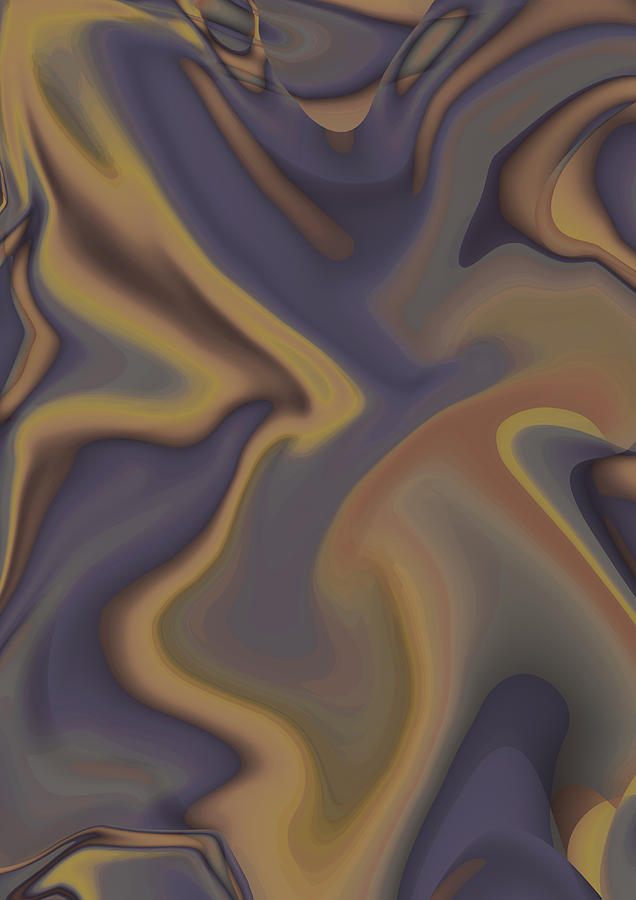 Abstract Waves Painting - Dreaming original digital painting by Georgeta Blanaru