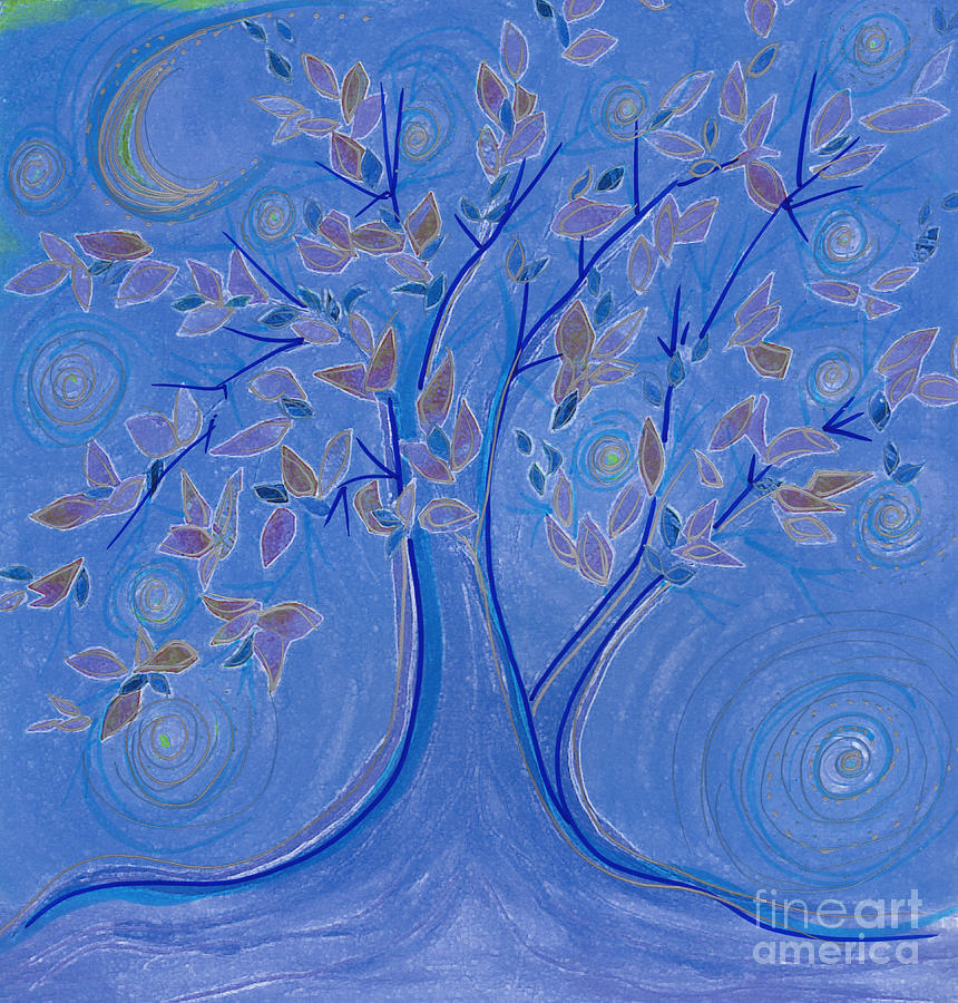 Dreaming Tree by jrr Drawing by First Star Art