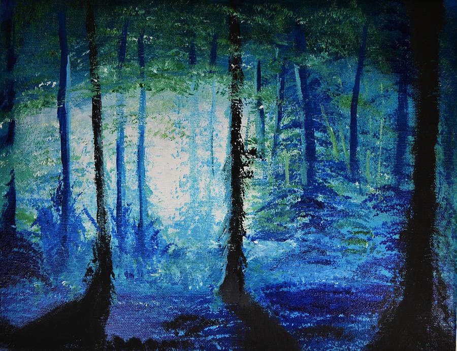 Dreams in the woods  Painting by P Dwain Morris