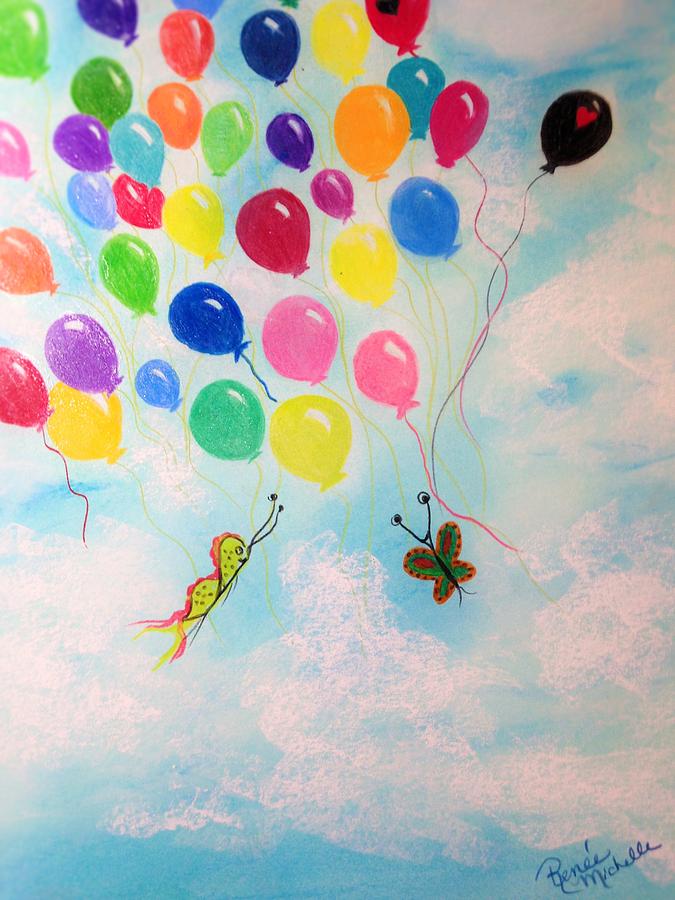 Dreams of Balloons Painting by Renee Michelle Wenker