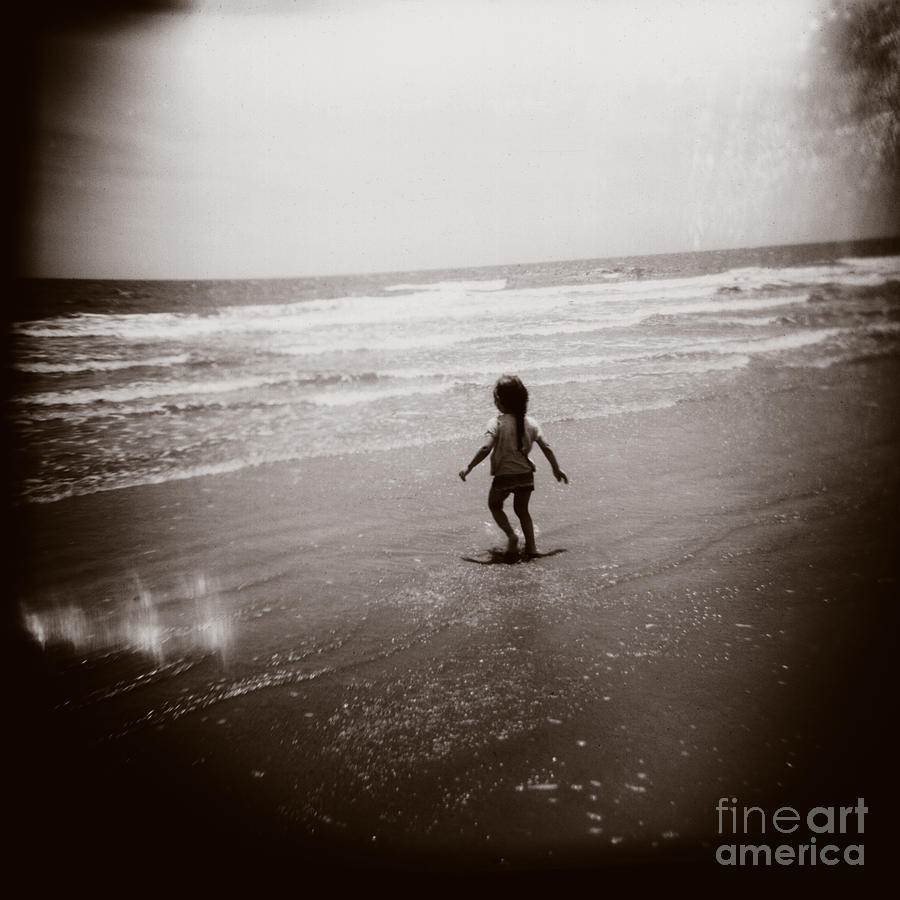 Dreams of Our Childhoods Girl at Beach Photograph by Matthew Lit