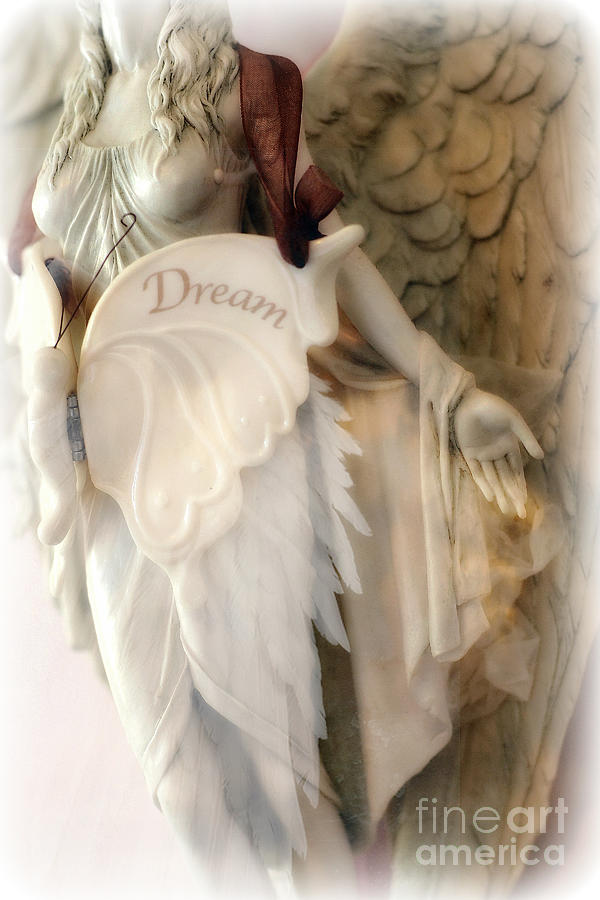 Dreamy Angel Art Photography - Ethereal Spiritual Dream Angel Wings - Inspirational Angel Art Photograph by Kathy Fornal