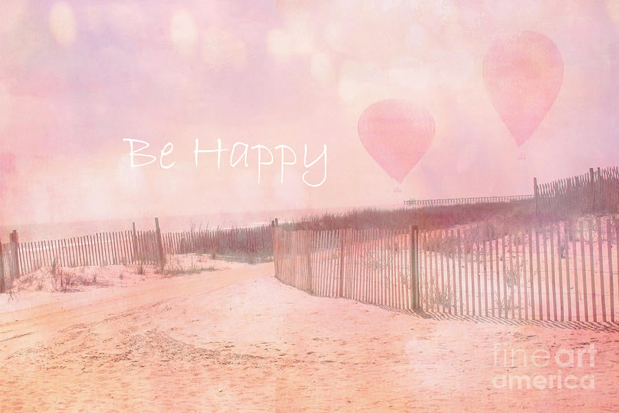 Dreamy Cottage Chic Summer Beach Typography Photograph by Kathy Fornal