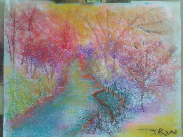 Tree Pastel - Dreamy Creek by Tom Whalen