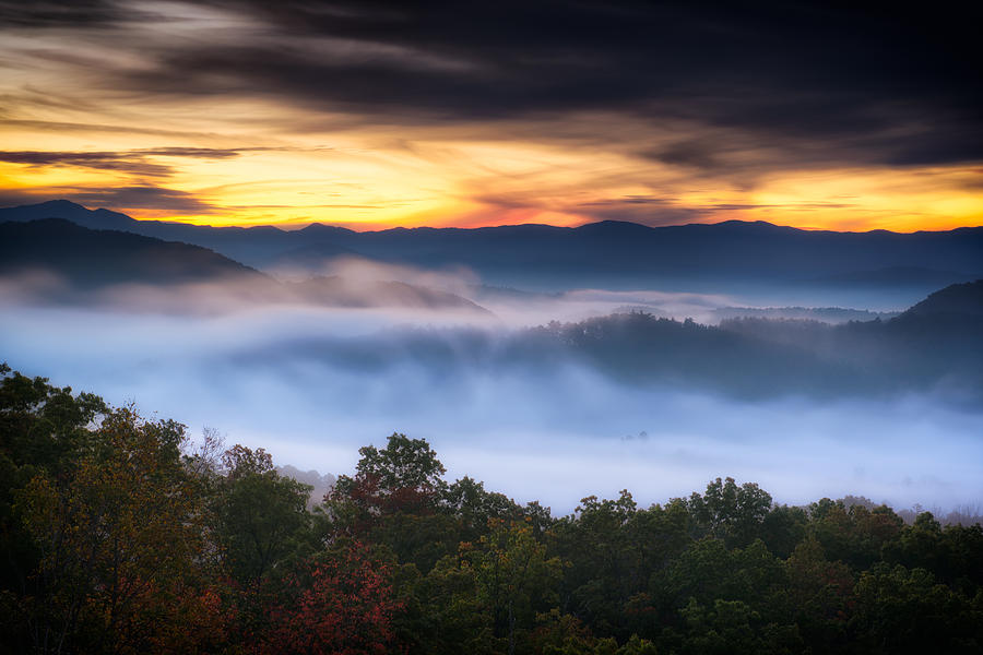 Fall Photograph - Dreamy Dawn by Charlie Choc
