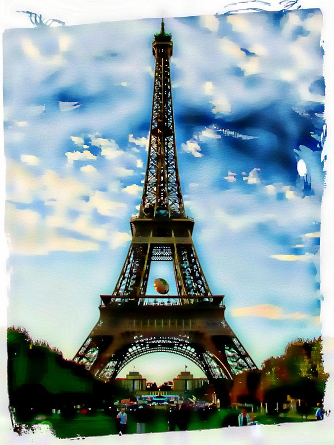 Dreamy Eiffel Tower Photograph by Kathy Churchman