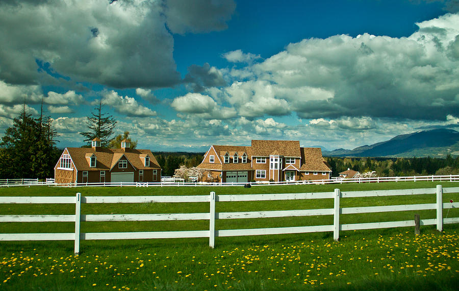 Dreamy farmhouse Photograph by Eti Reid