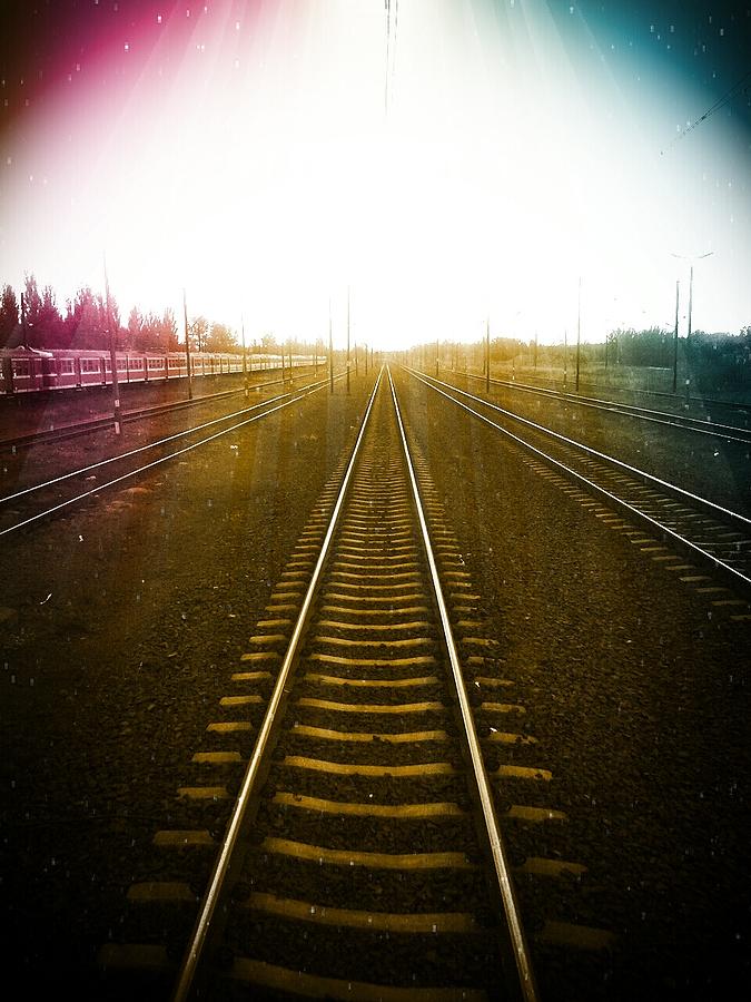 Railway Photograph - Dreamy World by Nathalie Hope
