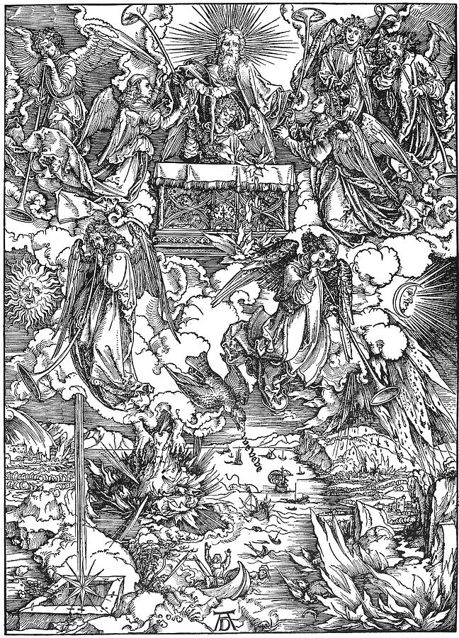 Drer Apocalypse, 1498 Painting by Granger