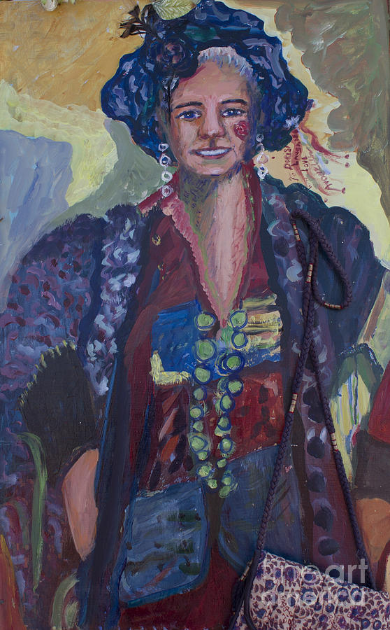 Woman In Hat Painting - Dressing Up Dorris by Avonelle Kelsey