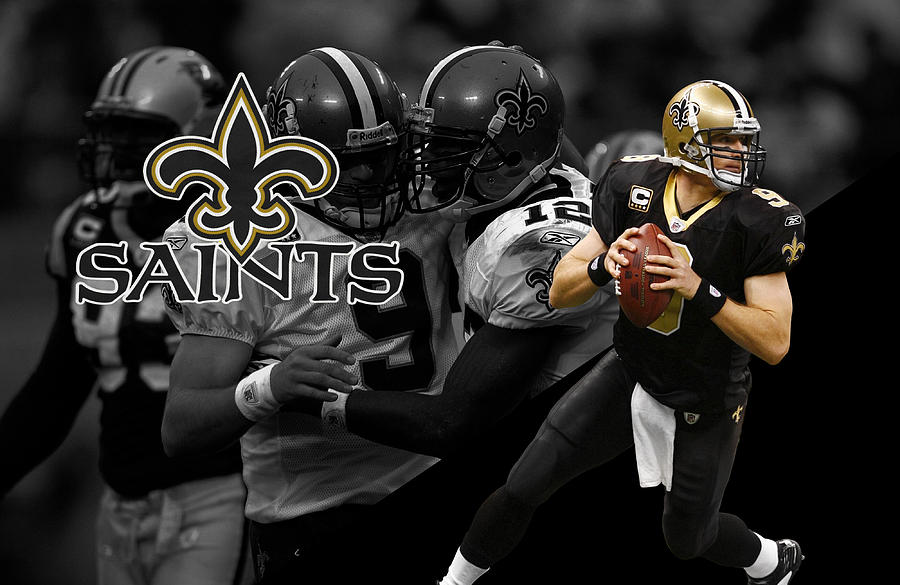 Drew Brees Saints Photograph by Joe Hamilton - Fine Art America