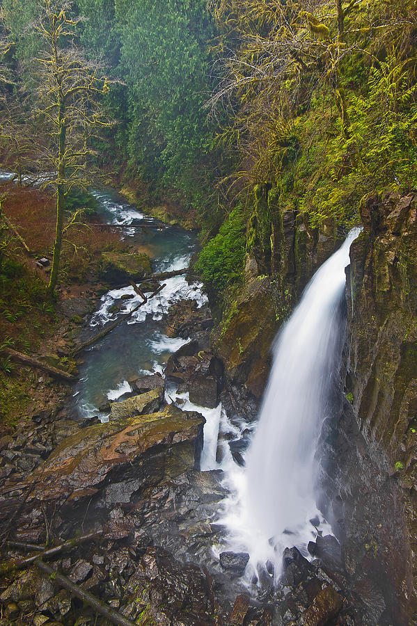 Drift Creek falls Photograph by Ulrich Burkhalter