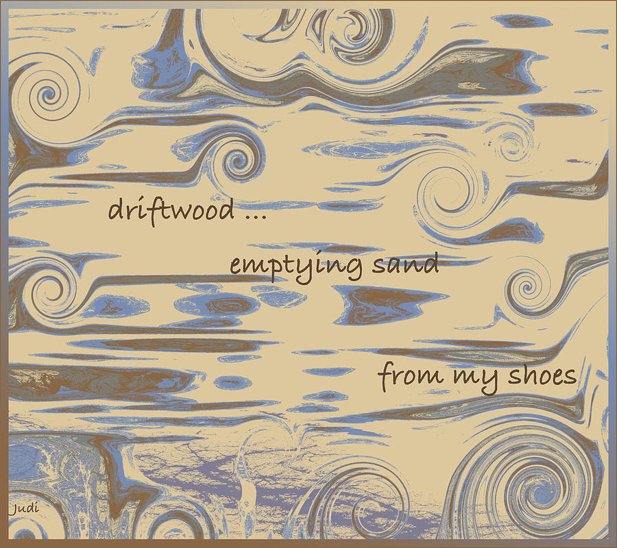 Driftwood Haiga Digital Art by Judi Suni Hall