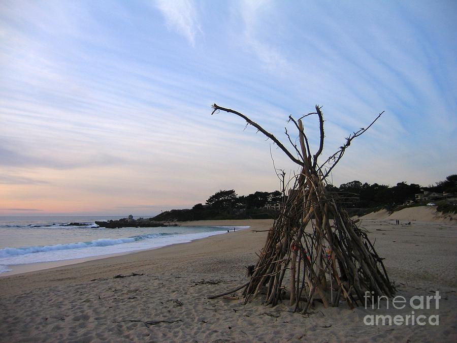 Driftwood Tipi Photograph by James B Toy