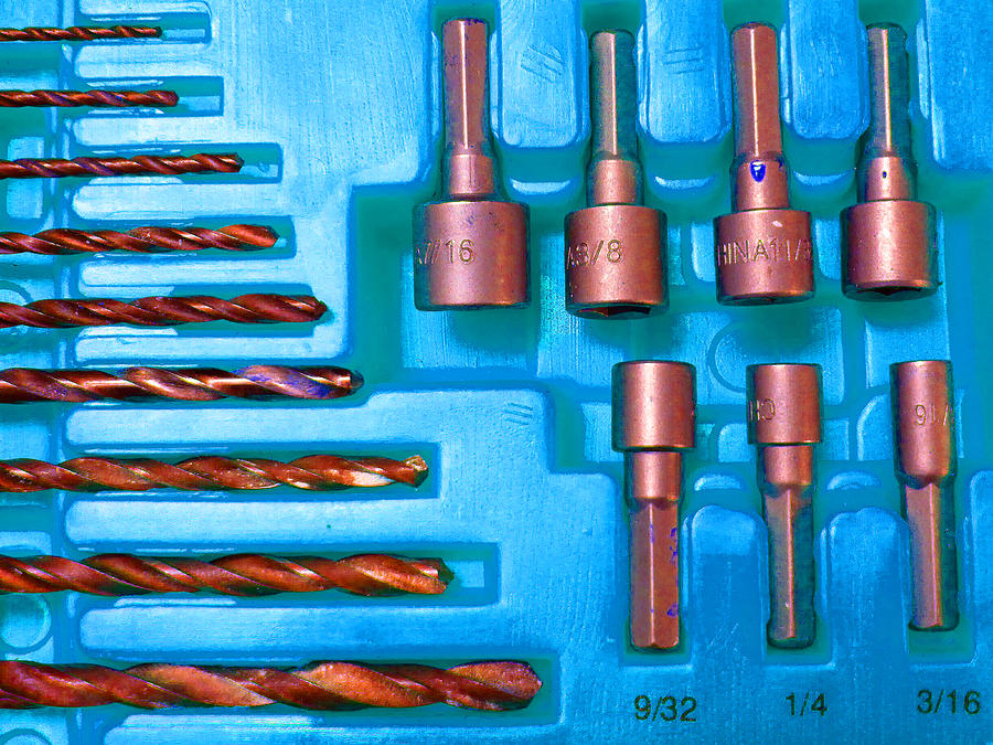 Drill Bits K Photograph by Laurie Tsemak