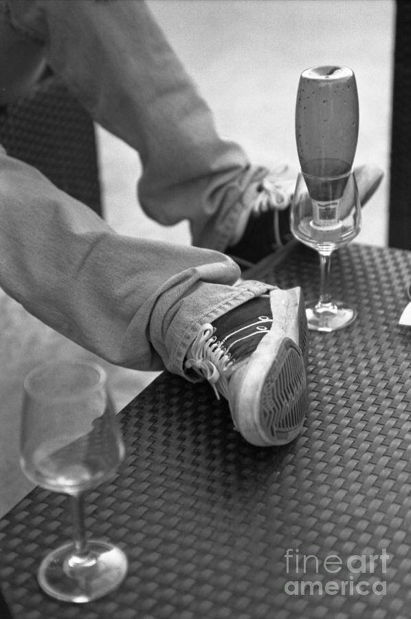 Black And White Photograph - Drink by Candido Salghero