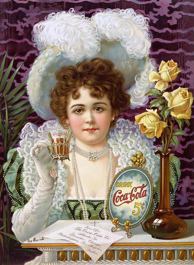 Drink Coca Cola 5cents Painting by Movie Poster Prints