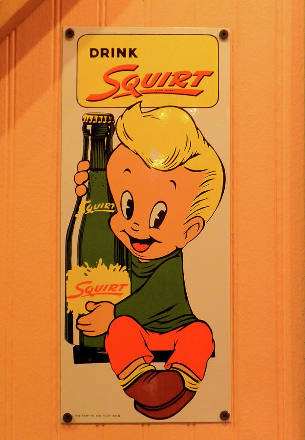 Drink Squirt Sign Photograph by Thomas Woolworth