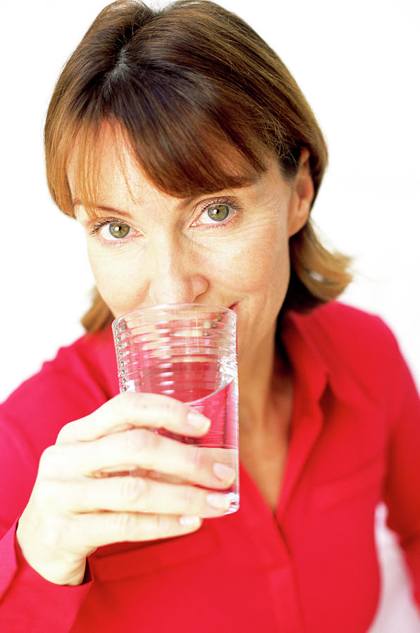 Teenage Girl Drinking Water Photograph by Ian Hooton/science Photo Library  - Fine Art America