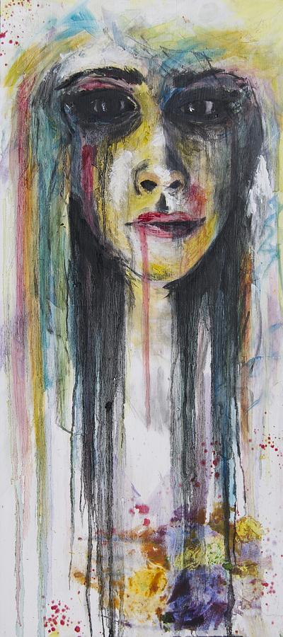 Dripping Girl Painting by Jillian Elizabeth | Fine Art America