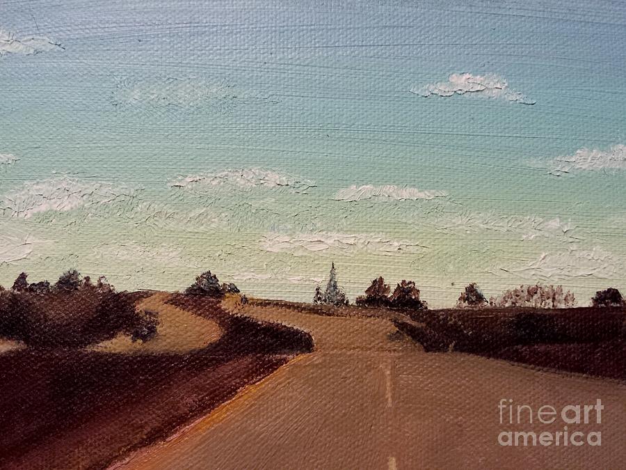 Landscape Painting - Drive Home by Kimberly Ekes