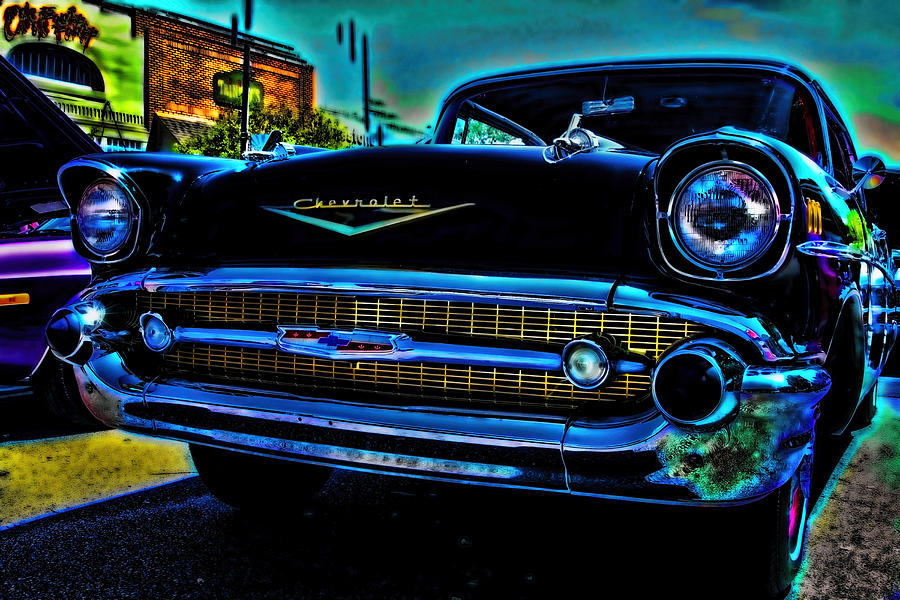 Car Mixed Media - Drive In Special by Lesa Fine