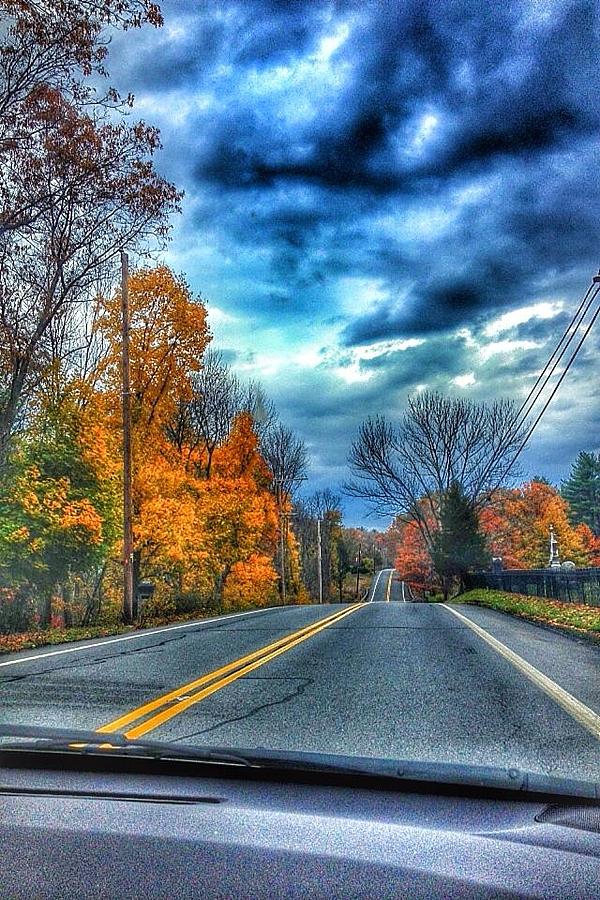 Fall Photograph - Drive by Joshua Rosen