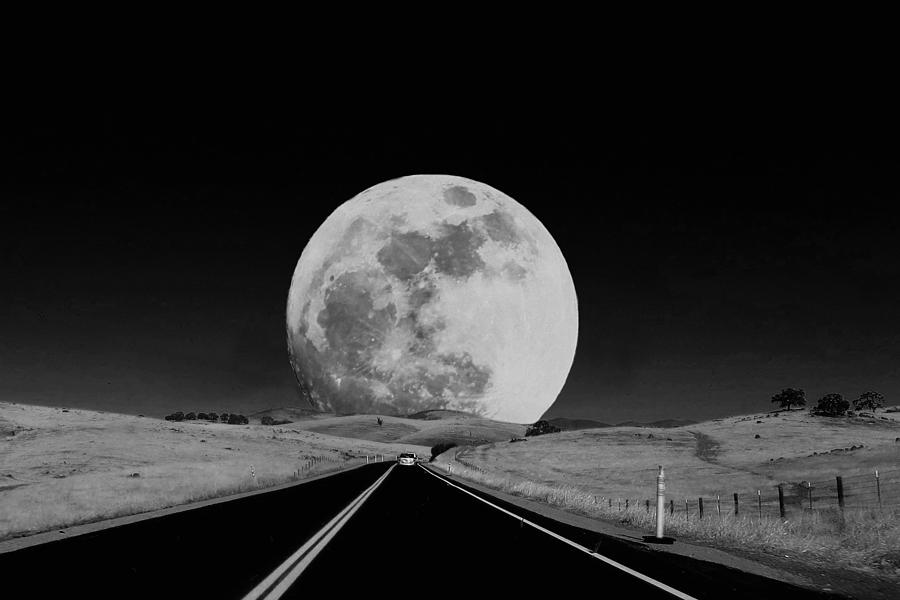 Drive Me To The Moon Photograph by Scott Cameron