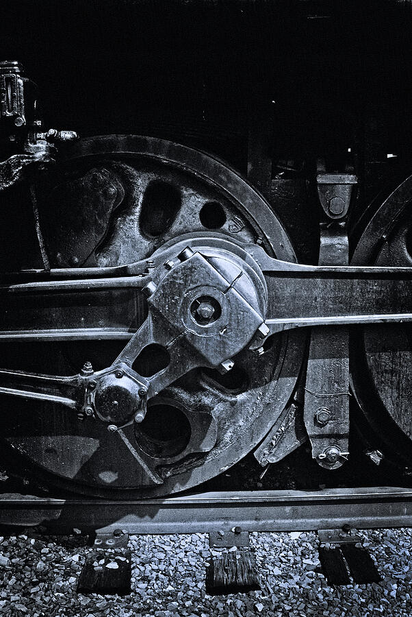 Train Photograph - Drive Wheel - 190 by Paul W Faust -  Impressions of Light