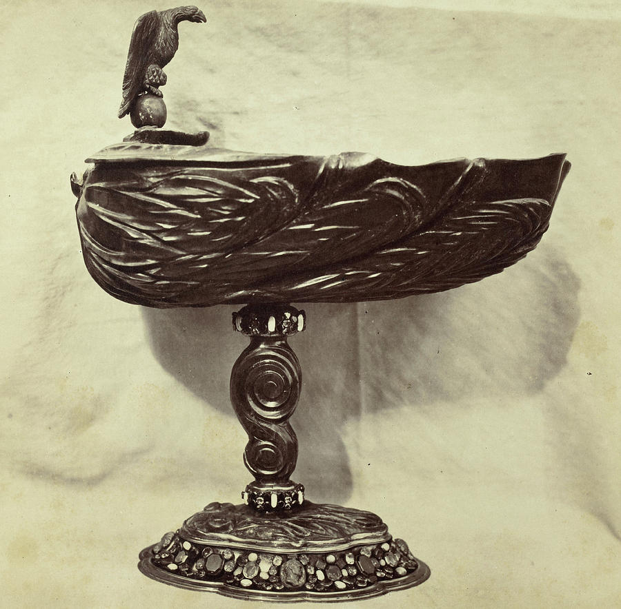 Eagle Drawing - Driven Metal Bowl With Eagle, From The Louvre by Artokoloro