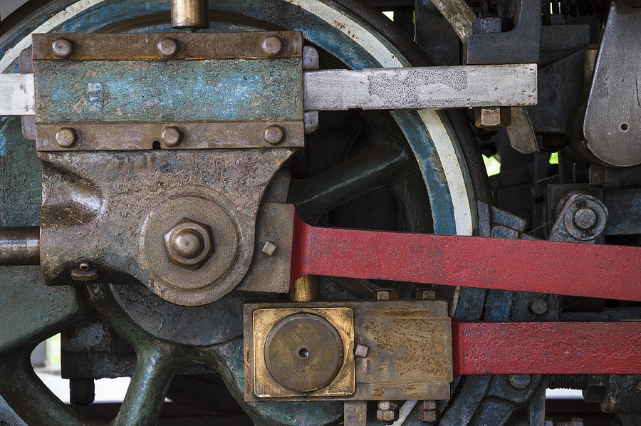 Train Photograph - Drivin Wheel by Stoney Stone