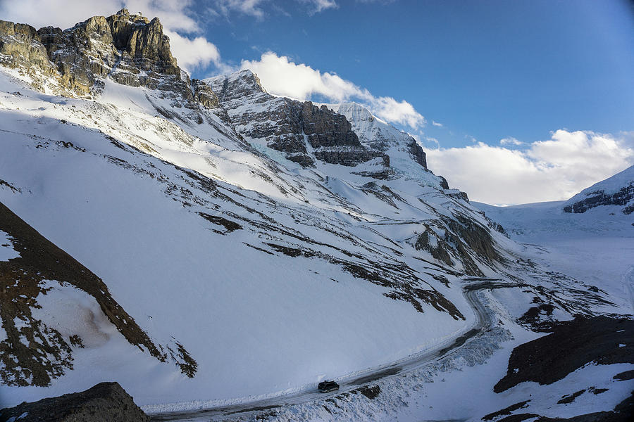 Growth Photograph - Driving A Van Up Icefields Parkway by Brandon Huttenlocher Growth Photograph - Driving A Van Up Icefields Parkway by Brandon Huttenlocher