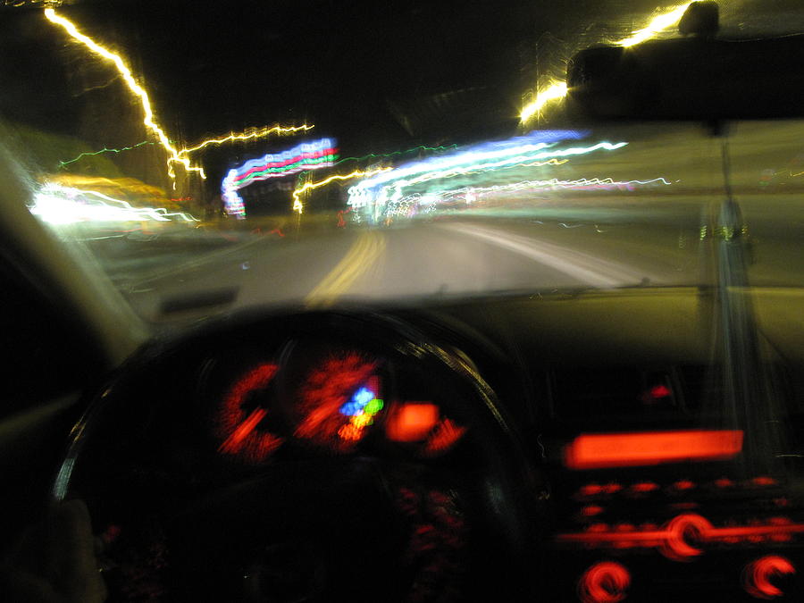 Car Photograph - Driving For Far To Long by Shane Brumfield