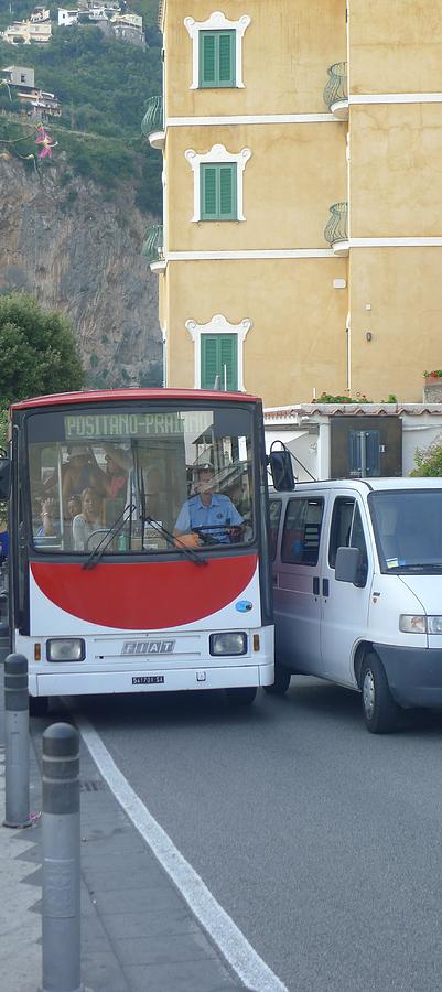 Driving in Positano Photograph by Nora Boghossian