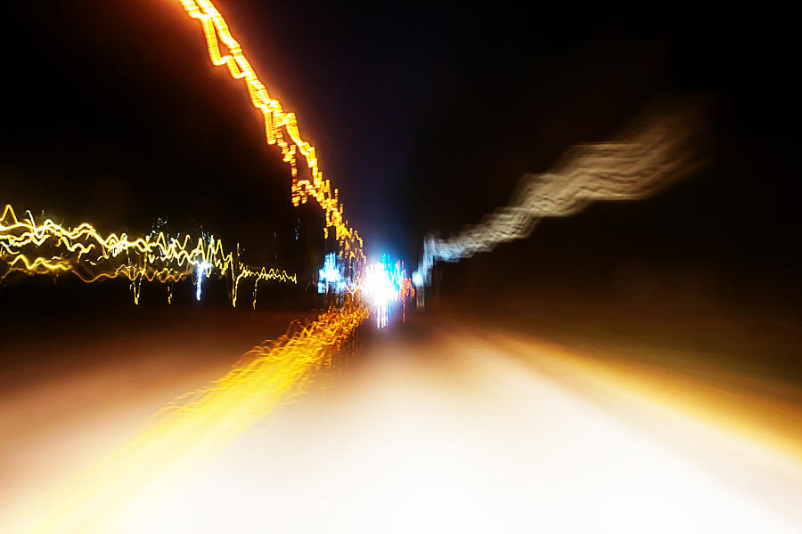 Abstract Photograph - Driving on Saint Patricks Day by Nicholas Evans