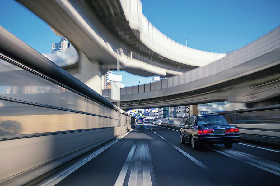 Driving On The Metropolitan Expressway Photograph by Takahiro Yamamoto