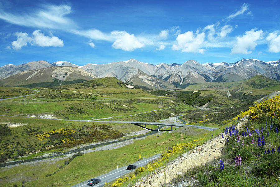 Driving The Southern Alps Photograph by Simonbradfield