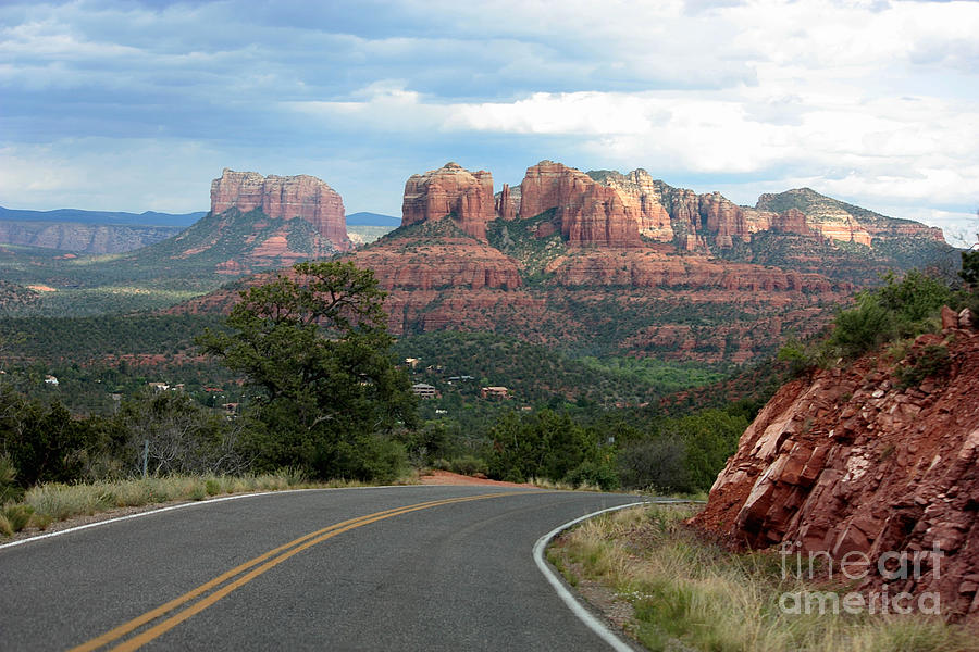 Landscape Photograph - Driving to Sedona by Carol Groenen