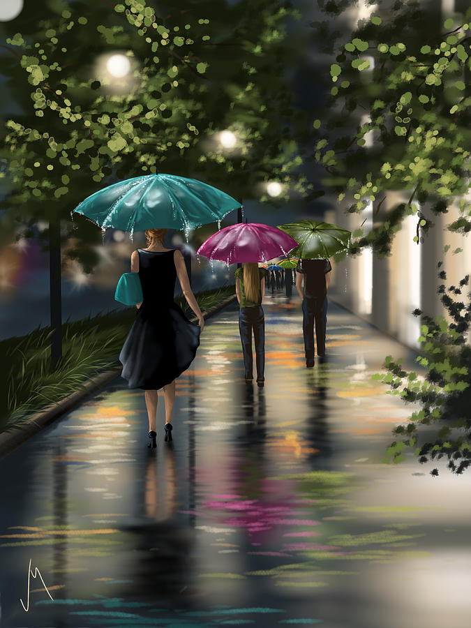 Drizzle Painting by Veronica Minozzi